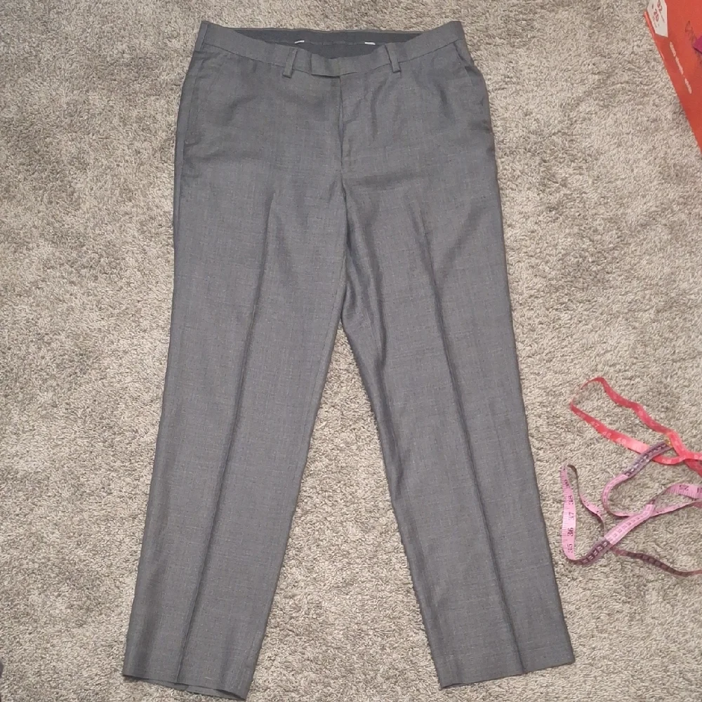 Murano Charcoal Gray Men's Dress Trousers - 36x32